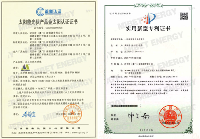 U8体育官网获得的专利证书